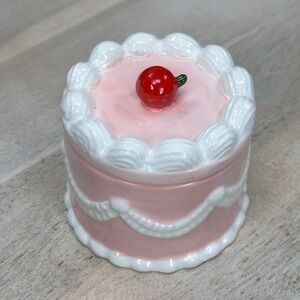 New Ceramic Cake Candle 7.6oz 2 Wick Scented Candle by Festive Voice